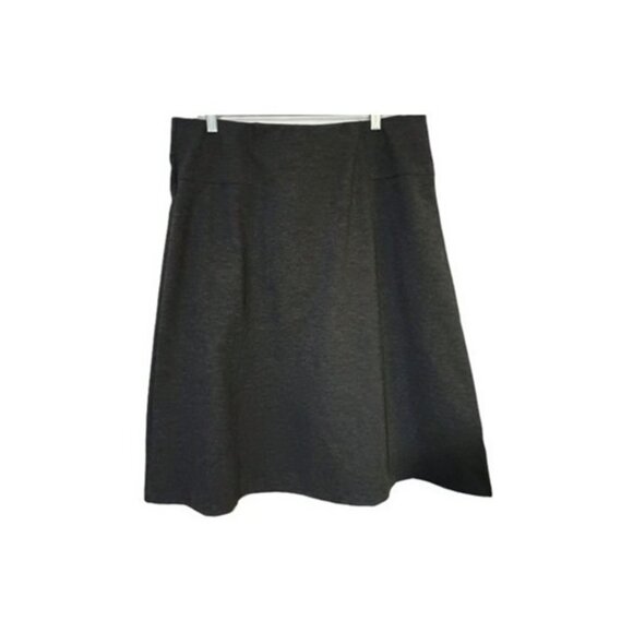EUC: Dana Buchman Size L Dark Gray A-Line Knee-Length Skirt - Picture 4 of 5